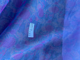 Exquisite Quality Silk Organza sheers, floral pattern- BLUES/ PURPLE!!!