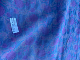 Exquisite Quality Silk Organza sheers, floral pattern- BLUES/ PURPLE!!!