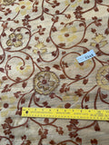 Exquisite Quality Silk Organza Sheer Embroidery - GOLDEN YELLOW!!!