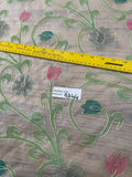 Exquisite Quality Silk Organza Sheer Embroidery - PASTEL GREENS/ PINK!!!