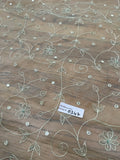 Exquisite Quality Silk Organza Sheer Embroidery - MINT GREEN!!!