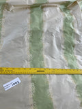 Designer Quality Silk Taffeta Jacquard Stripes - PASTEL GREEN/ IVORY!!!