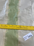 Designer Quality Silk Taffeta Jacquard Stripes - PASTEL GREEN/ IVORY!!!