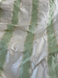 Designer Quality Silk Taffeta Jacquard Stripes - PASTEL GREEN/ IVORY!!!