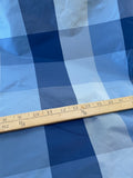 Designer Quality Silk Gorgeous Silk Taffeta Plaid - BLUES!!!