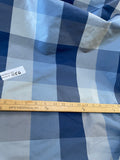 Designer Quality Silk Gorgeous Silk Taffeta Plaid - BLUES!!!