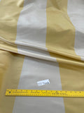 Designer Quality Wide Silk Taffeta Stripes  - IVORY/ GOLDEN YELLOW!!!