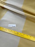 Designer Quality Wide Silk Taffeta Stripes  - IVORY/ GOLDEN YELLOW!!!