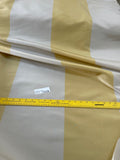 Designer Quality Wide Silk Taffeta Stripes  - IVORY/ GOLDEN YELLOW!!!