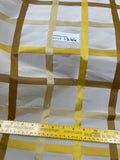 Designer Quality Silk Taffeta/ Satin Plaid - BURNT GOLD/ GOLD!!!