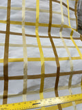 Designer Quality Silk Taffeta/ Satin Plaid - BURNT GOLD/ GOLD!!!