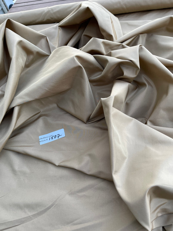 Fabulous Quality Silk Taffeta - KHAKI/ GOLD!!!