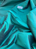 Fabulous Quality Iridescent Silk Taffeta - HUNTER GREEN!!!