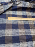 Fabulous Quality Silk Dupioni Plaid - Blues/Off White!!!