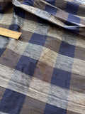 Fabulous Quality Silk Dupioni Plaid - Blues/Off White!!!
