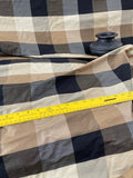Fabulous Quality Silk Shantung plaid - Black/Olive/Burnt Gold!!!