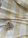 Designer Quality Silk Shantung Stripes -Off-White / Golden Yellow!!!