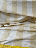Designer Quality Silk Shantung Stripes -Off-White / Golden Yellow!!!