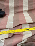 Fabulous Quality Silk Shantung Stripes - Ivory/Taupe/Red!!!
