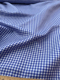 Designer Quality Silk Shantung Gingham Check - Iris/White!!!