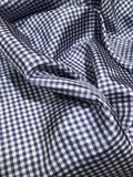Designer Quality Silk Shantung Gingham Check - Iris/White!!!