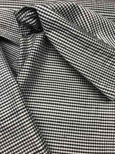 Designer Quality Silk Shantung Gingham Check - Black/White!!!