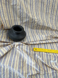 Designer Quality Silk Shantung Stripes - BANANA GOLD/ PURPLE!!!
