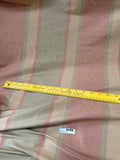 Designer Quality Silk Shantung Stripes - Green/Gold/Brick Red!!!