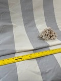 Designer Quality Silk Shantung Stripes -Ivory/Gray!!!