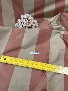 Designer Quality Silk Shantung Stripes - Gold/Brick Gold!!!