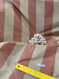 Designer Quality Silk Shantung Stripes - Gold/Brick Gold!!!