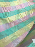 Designer Quality Silk Dupioni Plaid - PINK/ AQUA!!!