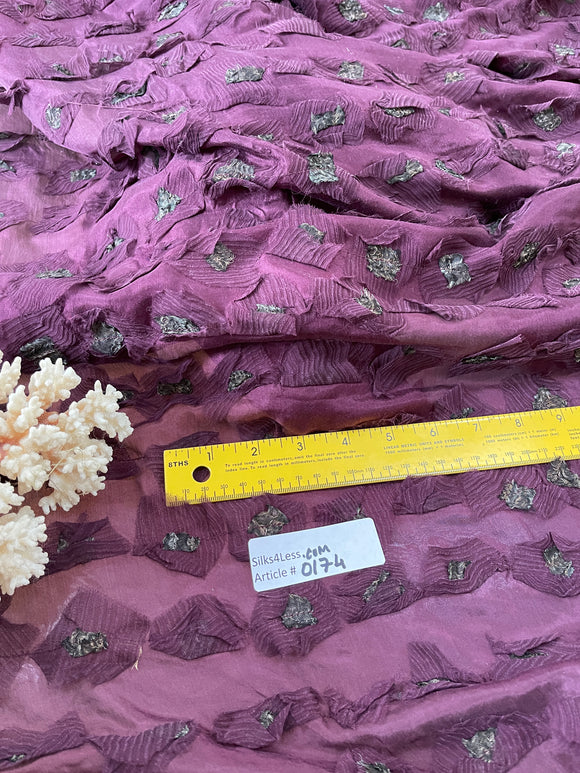 Exquisite Quality Silk Chiffon Embroidery - MAROON!!!