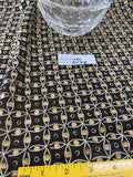 Exquisite  Quality Silk Chiffon Hand Embroidered - BLACK/ GOLD!!!