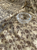 Exquisite Quality Raw Silk Tussah Jacquard - FLORAL/ NATURAL!!!