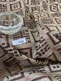 Exquisite Quality Silk Organza Embroidery Geometrical Pattern - COPPER/ GOLD!!!