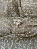 Exquisite Quality Silk Organza Sheer Hand Embroidered - GOLDS!!!