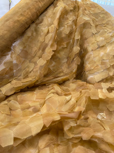 Exquisite Quality Silk Organza Embroidery/ Novelty - MUSTARD!!!