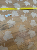 Exquisite Quality Silk Organza Sheers/ Maple Leaf- GOLD!!!