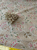 Exquisite Quality Silk Organza Sheer Embroidery Hand Painted - FLORAL!!!