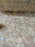 Exquisite Quality 4 Ply Silk Organza Sheer Embroidery / Hand Painted!!!