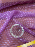 Exquisite Quality Silk Organza Sheer Embroidery - PURPLE!!!