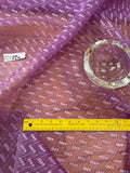 Exquisite Quality Silk Organza Sheer Embroidery - PURPLE!!!