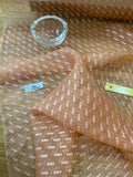 Exquisite Quality Silk Organza Sheer Embroidery - ORANGE!!!