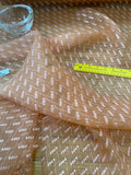 Exquisite Quality Silk Organza Sheer Embroidery - ORANGE!!!