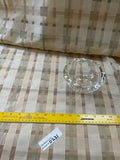 Exquisite Quality Silk Organza Plaid - IVORY/ PEACH/ LIGHT GREEN!!!