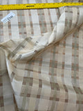 Exquisite Quality Silk Organza Plaid - IVORY/ PEACH/ LIGHT GREEN!!!