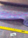 Exquisite Quality Silk Organza sheers, floral pattern- BLUES/ PURPLE!!!