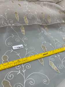 Exquisite Quality Unique Silk Organza Sheer Embroidery - VINE!!!!