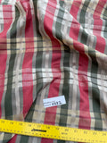 Exquisite Quality Gorgeous Silk Organza Sheer Plaid - MOSS GREEN/ BRICK RED/ GOLD!!!